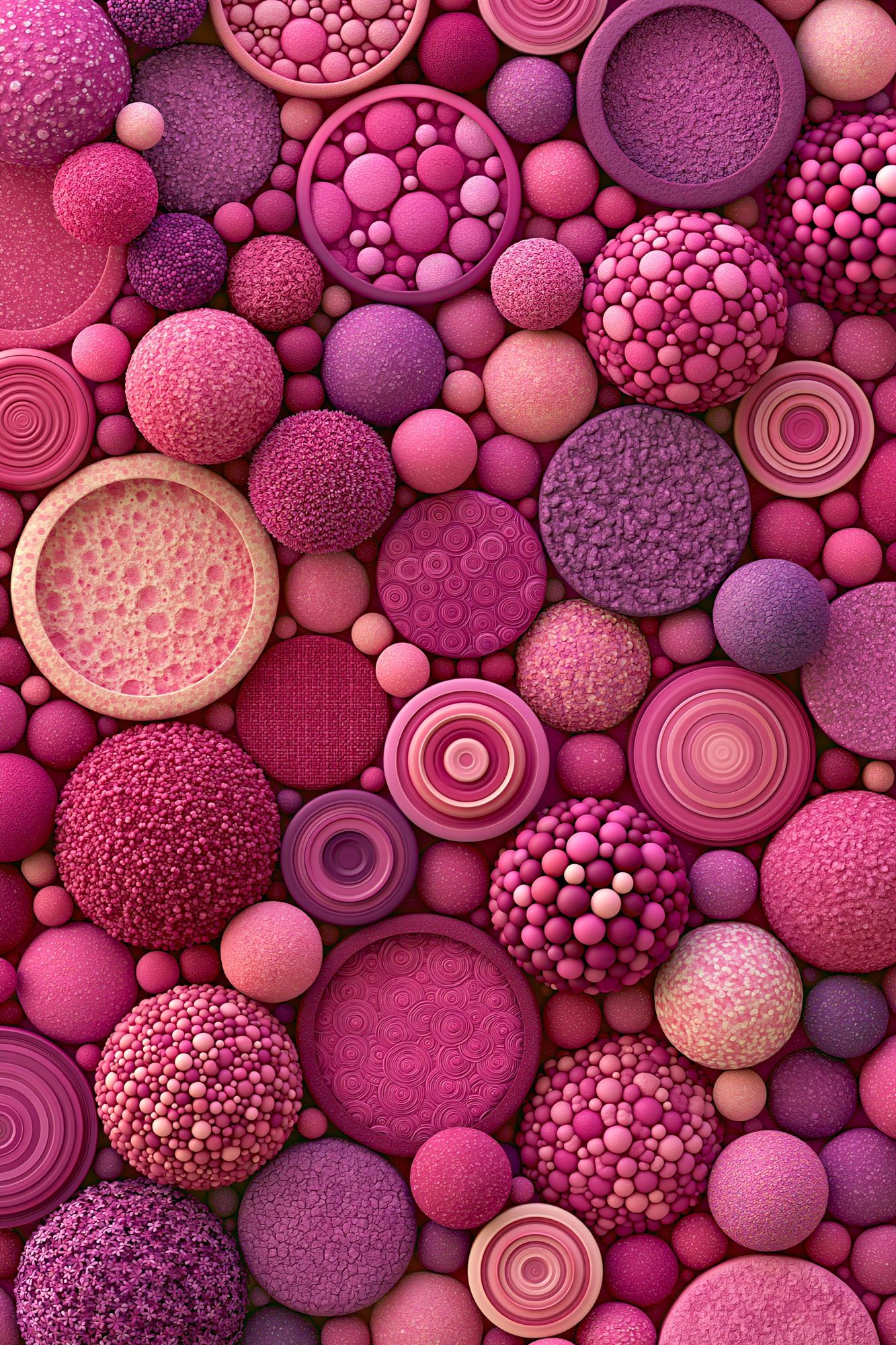 Pink Textured Orb Abstract Poster. poster — abstract art