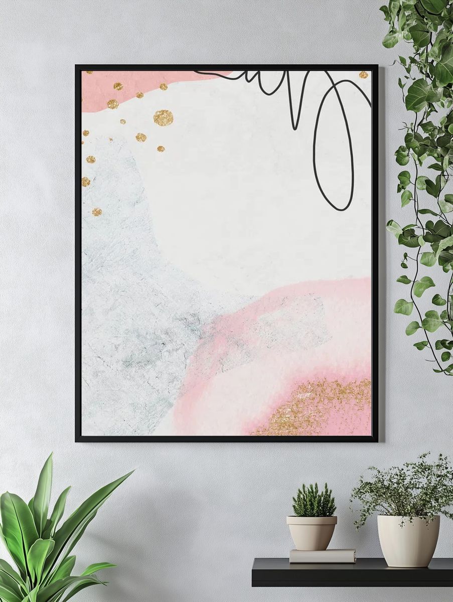 Pastel contemporary Memphis textured mobile. — room view 4