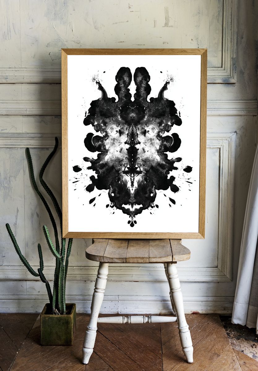 Abstract Ink Blot Poster. — room view 1