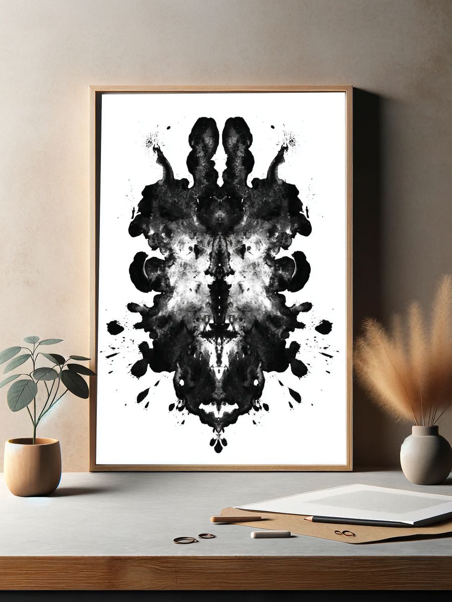 Abstract Ink Blot Poster. — room view 2