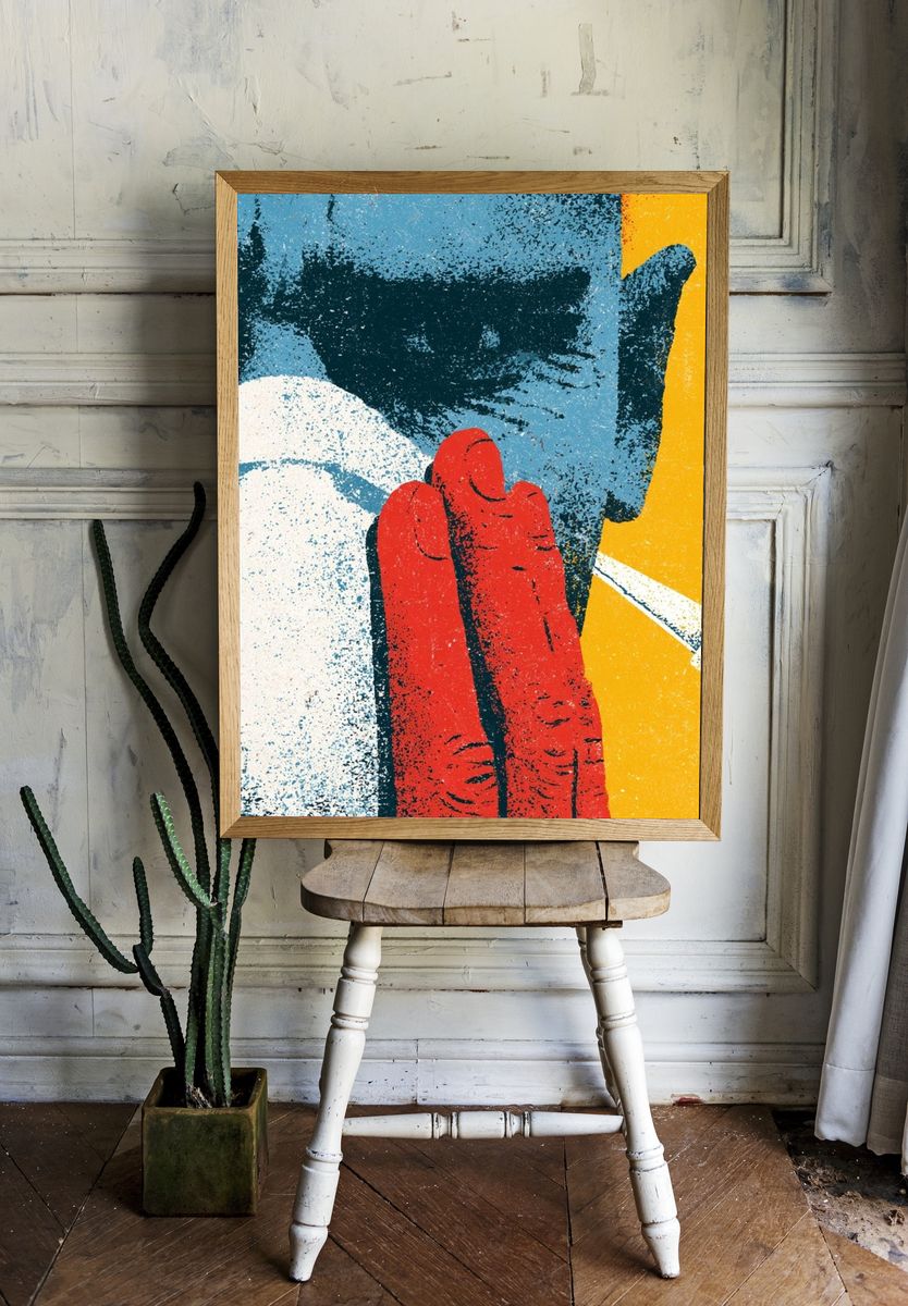 Abstract Pop Art Poster. room preview