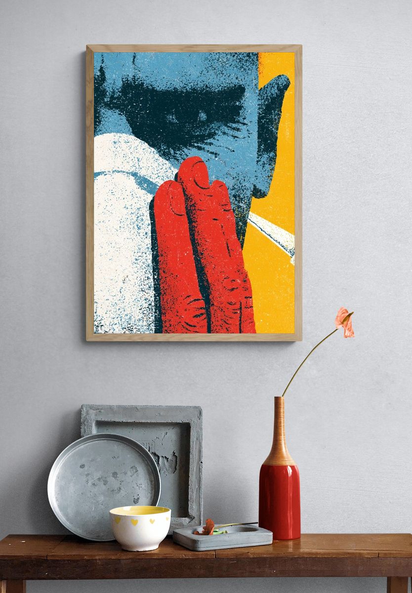 Abstract Pop Art Poster. — room view 3