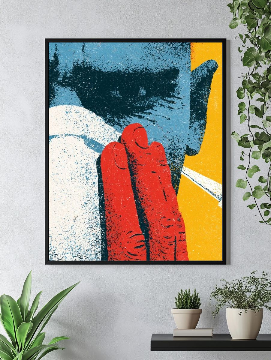 Abstract Pop Art Poster. — room view 4