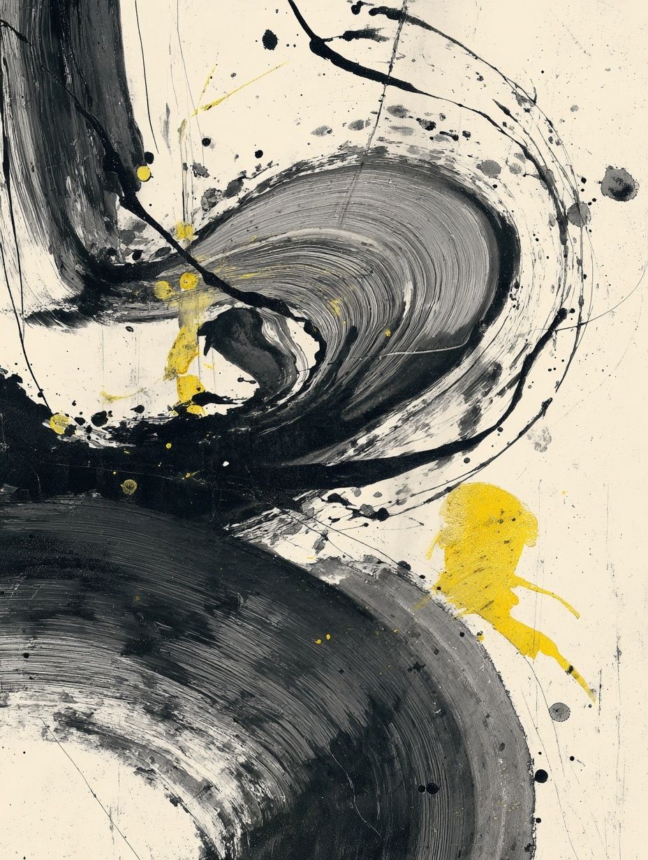 Abstract Swirl — Minimalist Print. poster detail