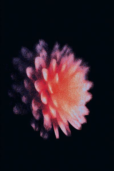 Abstract Floral Burst Poster. poster print
