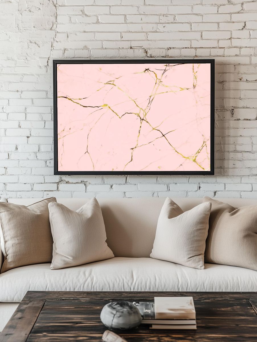 Close pink marble texture background. — room view 1