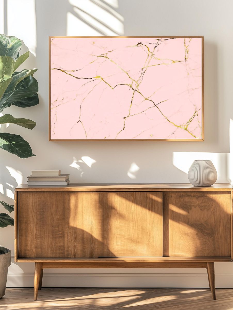 Close pink marble texture background. — room view 3