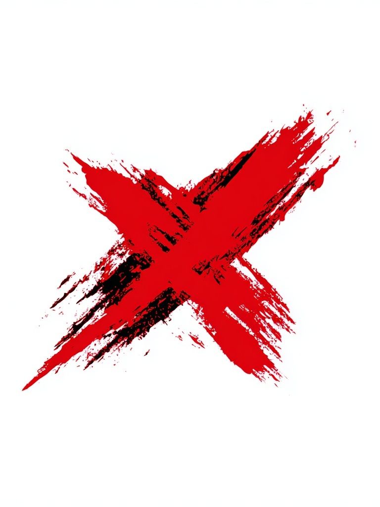 Red Brushstroke X — Abstract Poster. poster — abstract art