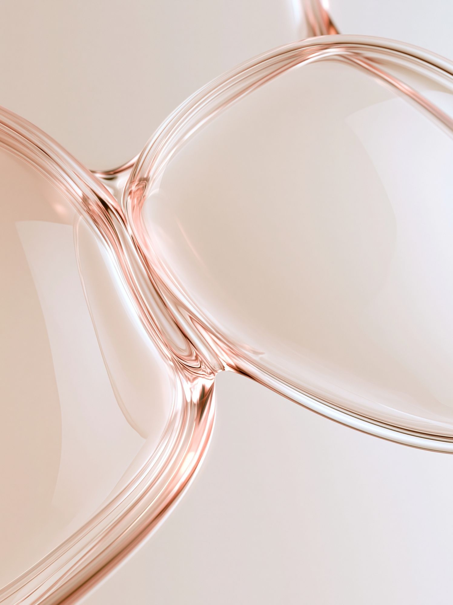 Rose Gold Fluid Abstract Poster. poster — abstract art