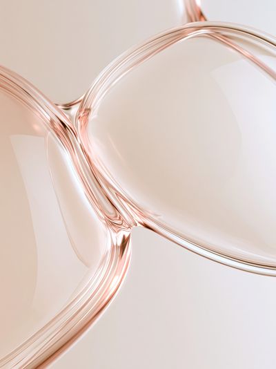 Rose Gold Fluid Abstract Poster.