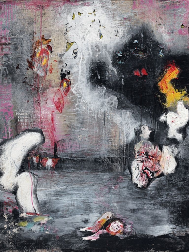 Nocturnal Abstract Expressionism Poster. poster detail