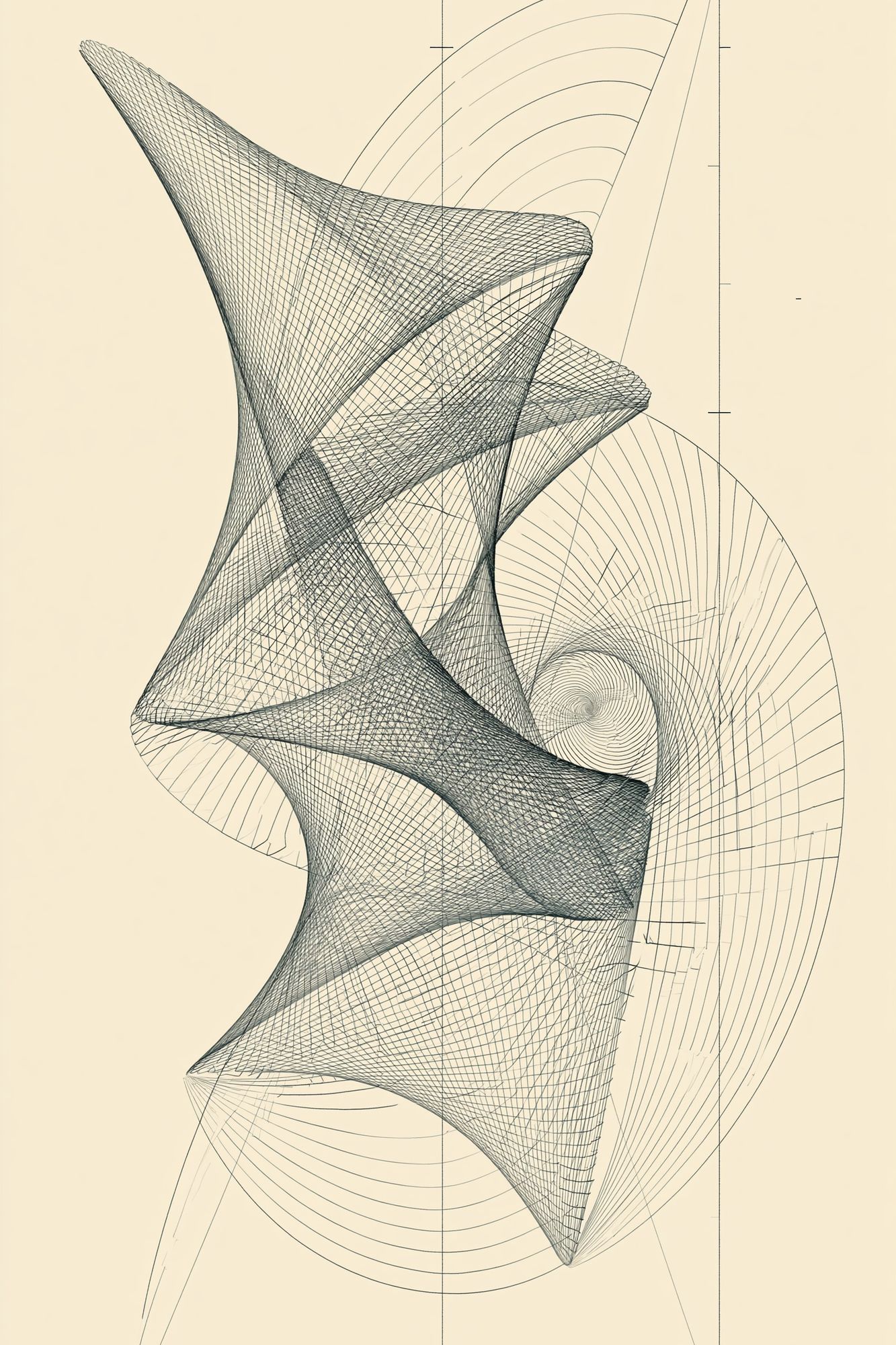 Geometric Line Study Abstract Poster. poster detail