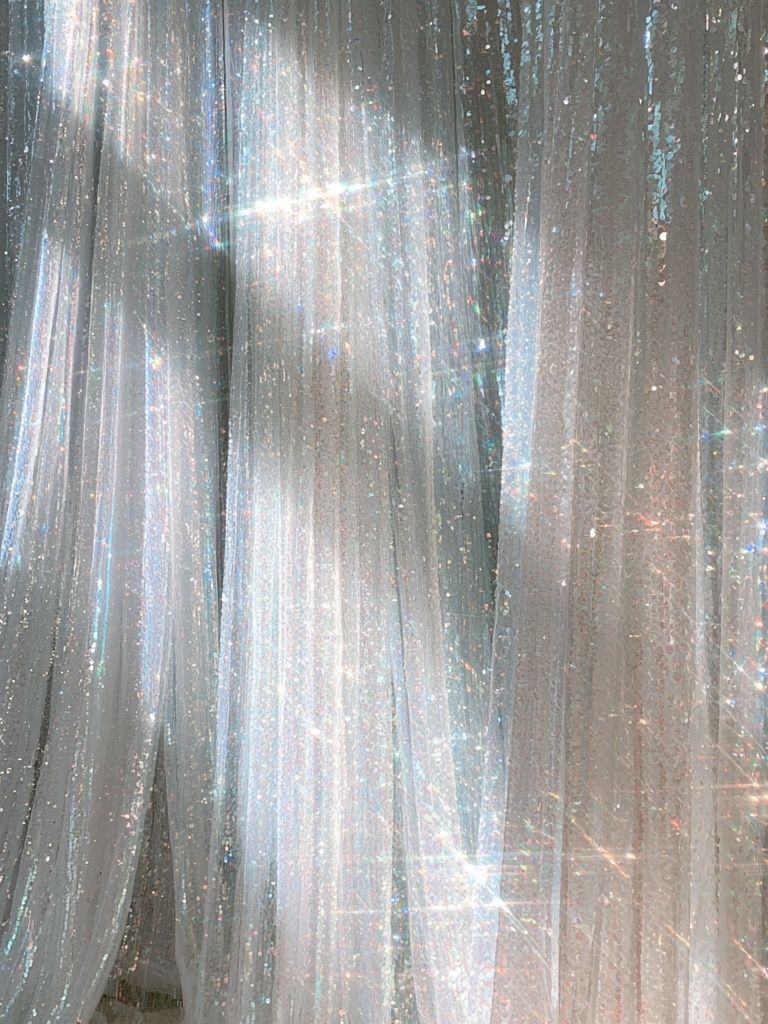 Iridescent Curtain Abstract Poster. poster detail