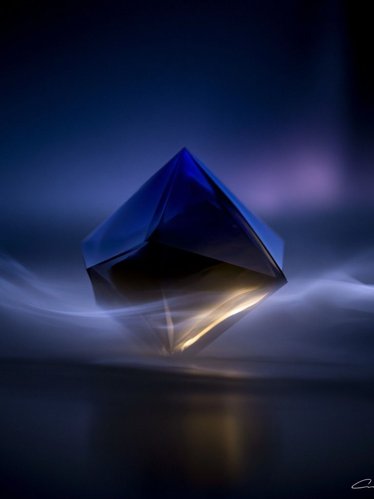 Floating Crystal Abstract Poster. poster — abstract art