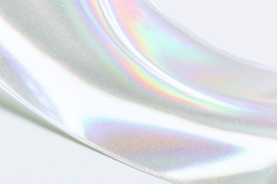 Iridescent Ribbon Abstract Print. poster
