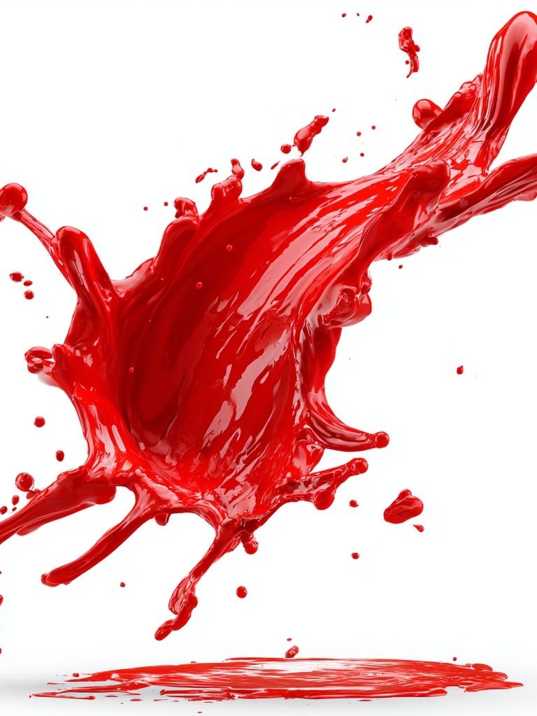 Red Paint Splash Abstract Poster. poster — abstract art