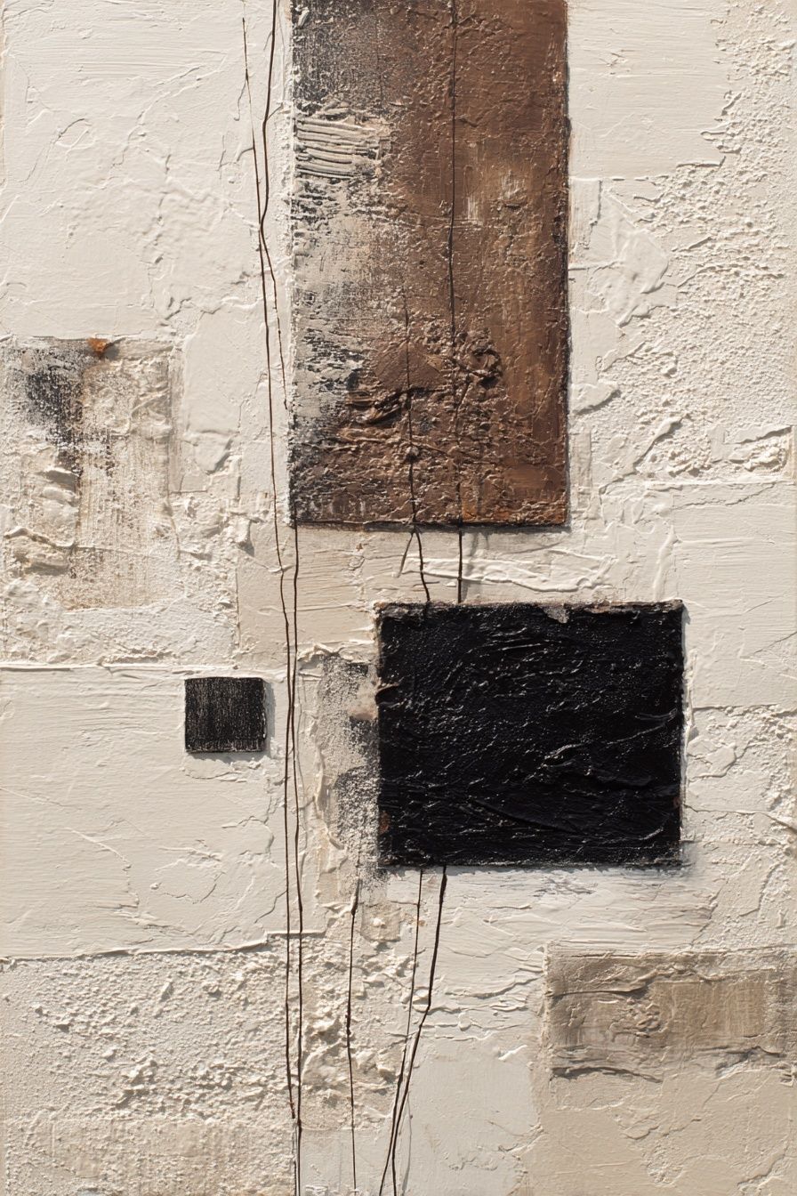 Textured Neutral Abstract Poster. poster — abstract art