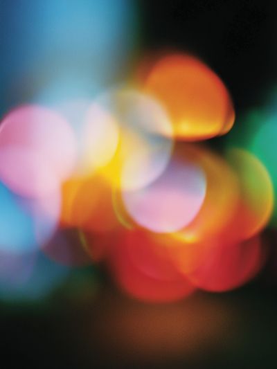 Colorful Bokeh Abstract Poster. poster