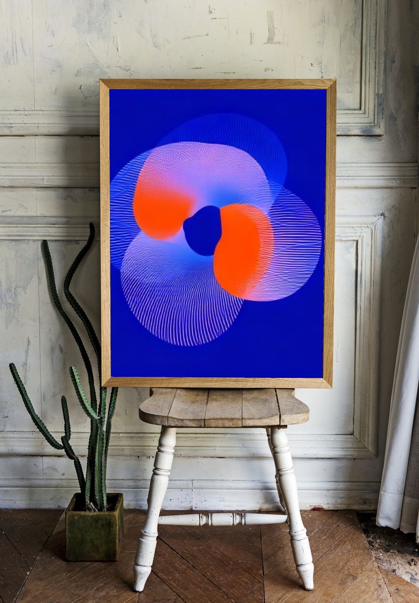 Electric Orbital Abstract Poster. — room view 1