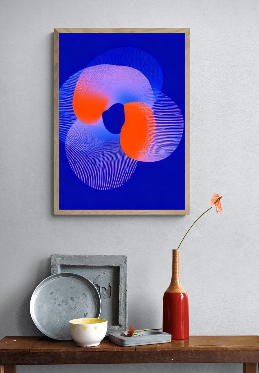 Electric Orbital Abstract Poster. — room view 3
