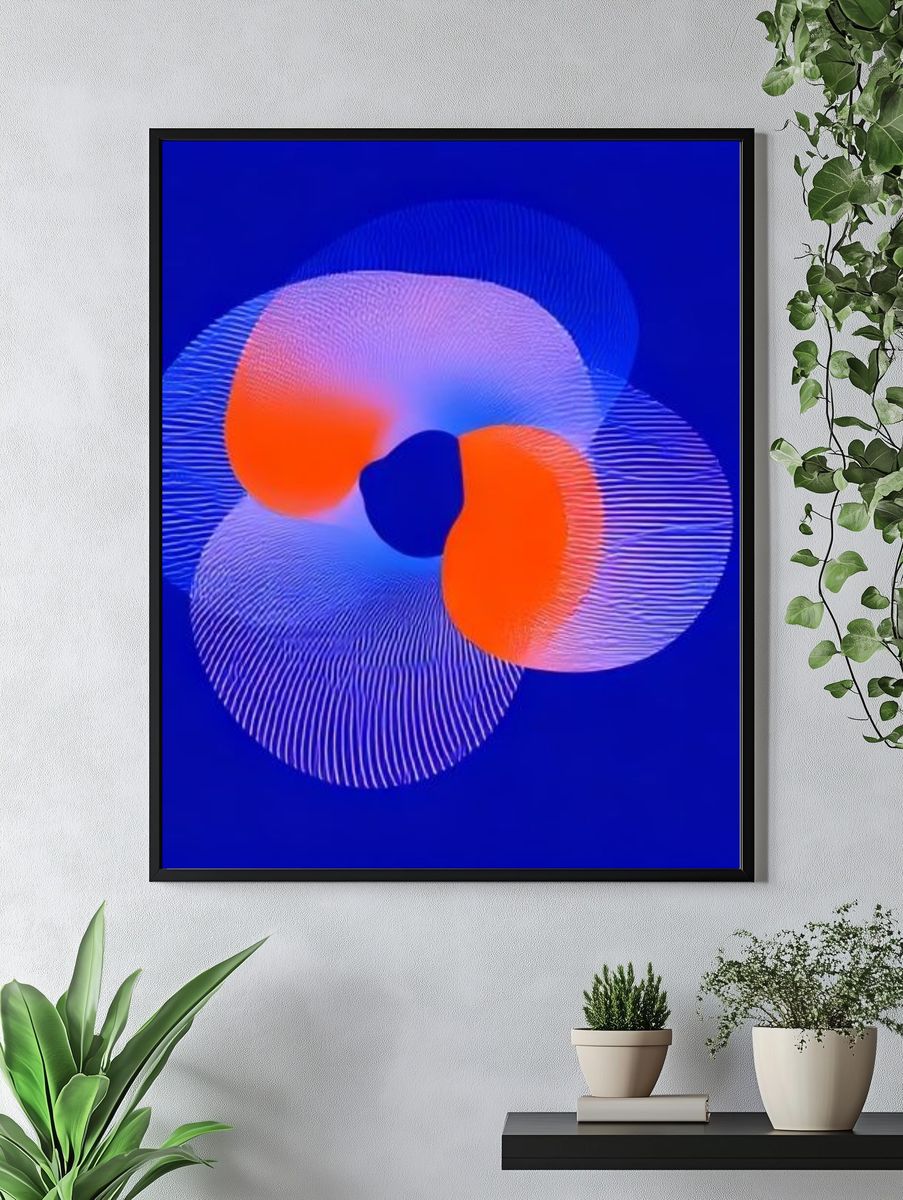 Electric Orbital Abstract Poster. — room view 4