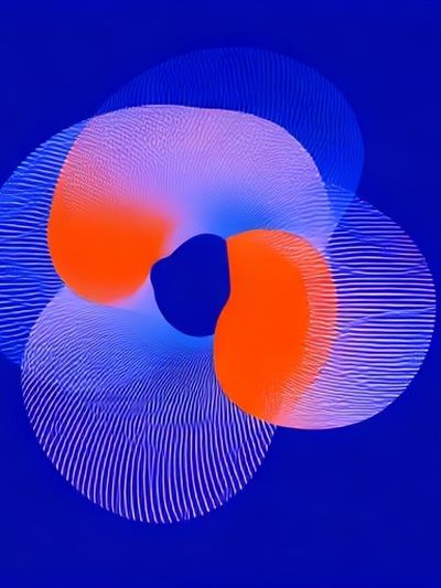Electric Orbital Abstract Poster.