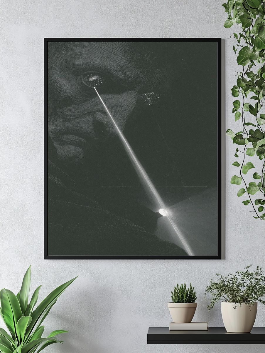 Moonbeam Abstract Print. — room view 4