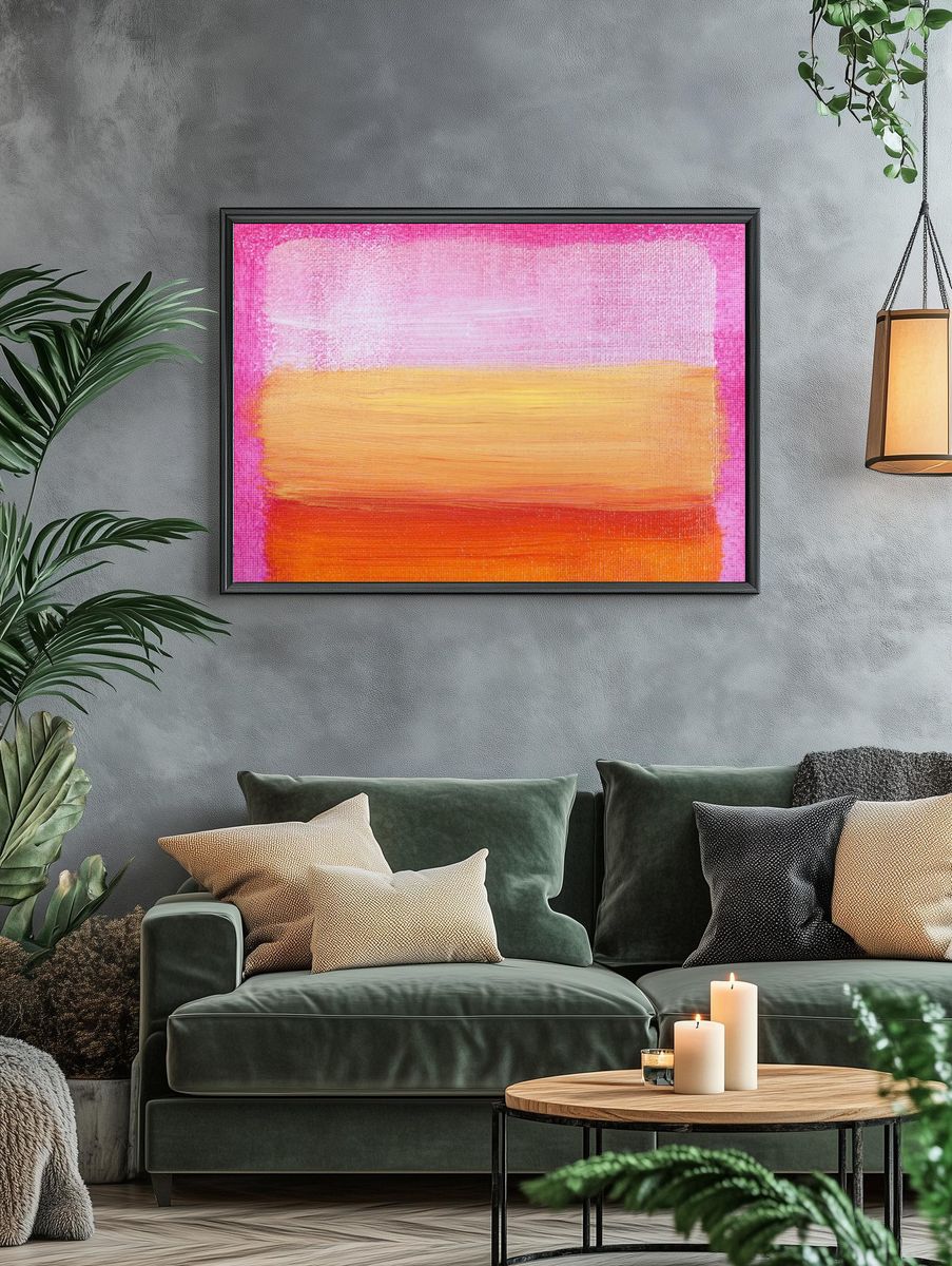 Abstract painting, textured, art, background. — room view 4