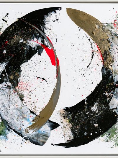 Abstract Brushstroke Poster.