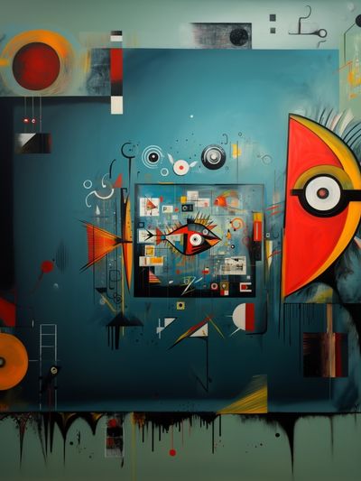 Geometric Eye Abstract Poster.
