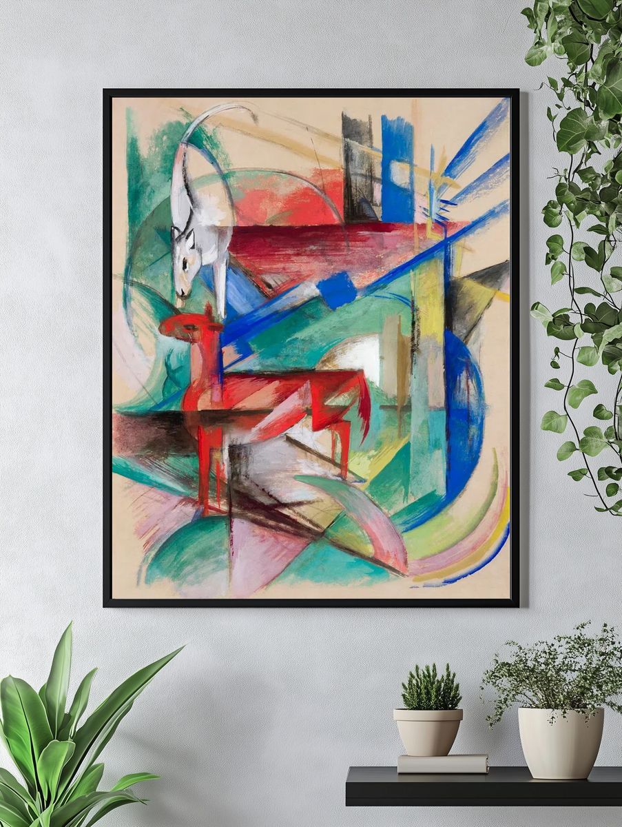 Landscape Animals (1913) painting high. — room view 4