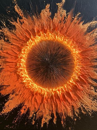 Solar Burst Abstract Poster.