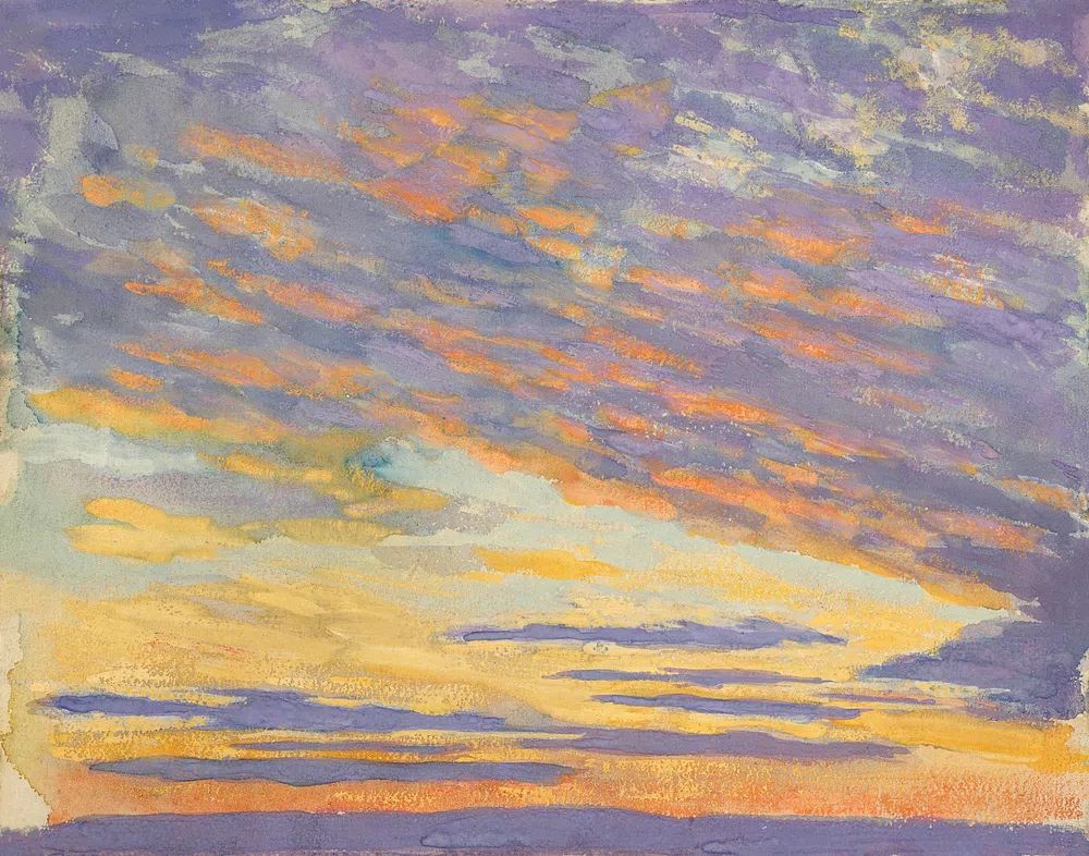 Study clouds, Rome, Italy Francis. poster — abstract art