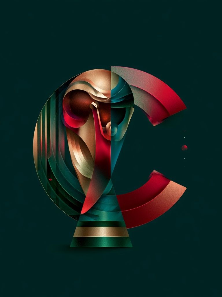 Abstract Letter C Poster. poster detail