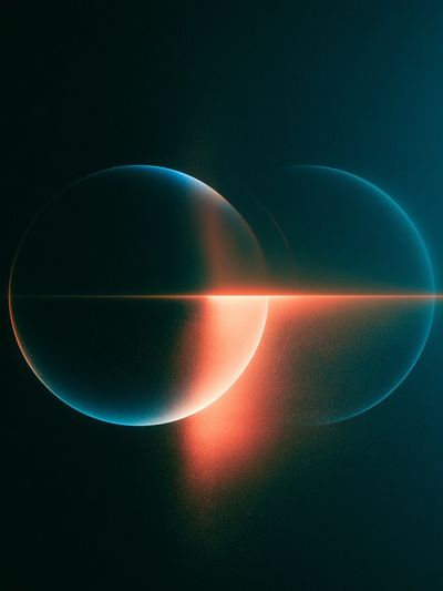 Celestial Orb Glow Abstract Poster. poster