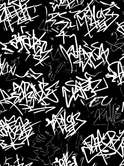 Graffiti Scribble Abstract Poster.