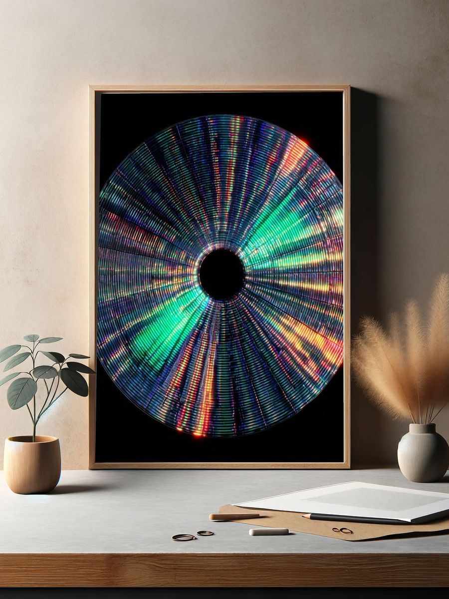 Prismatic Disc Abstract Poster. — room view 2