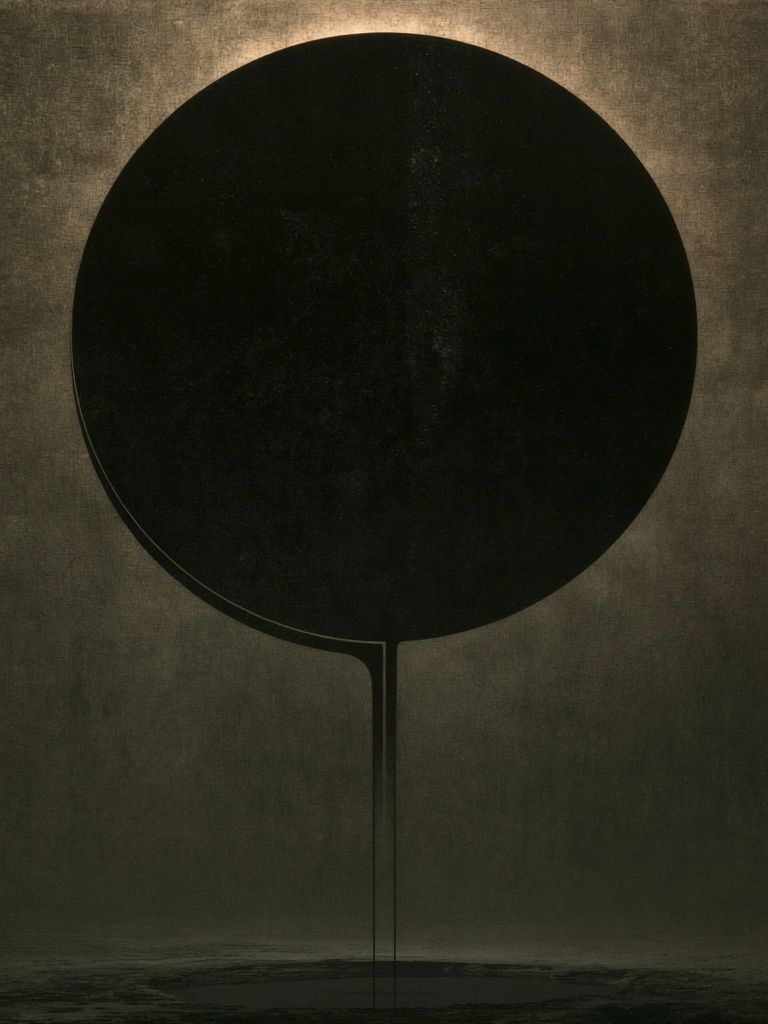Dark Orb Abstract Poster. poster — abstract art