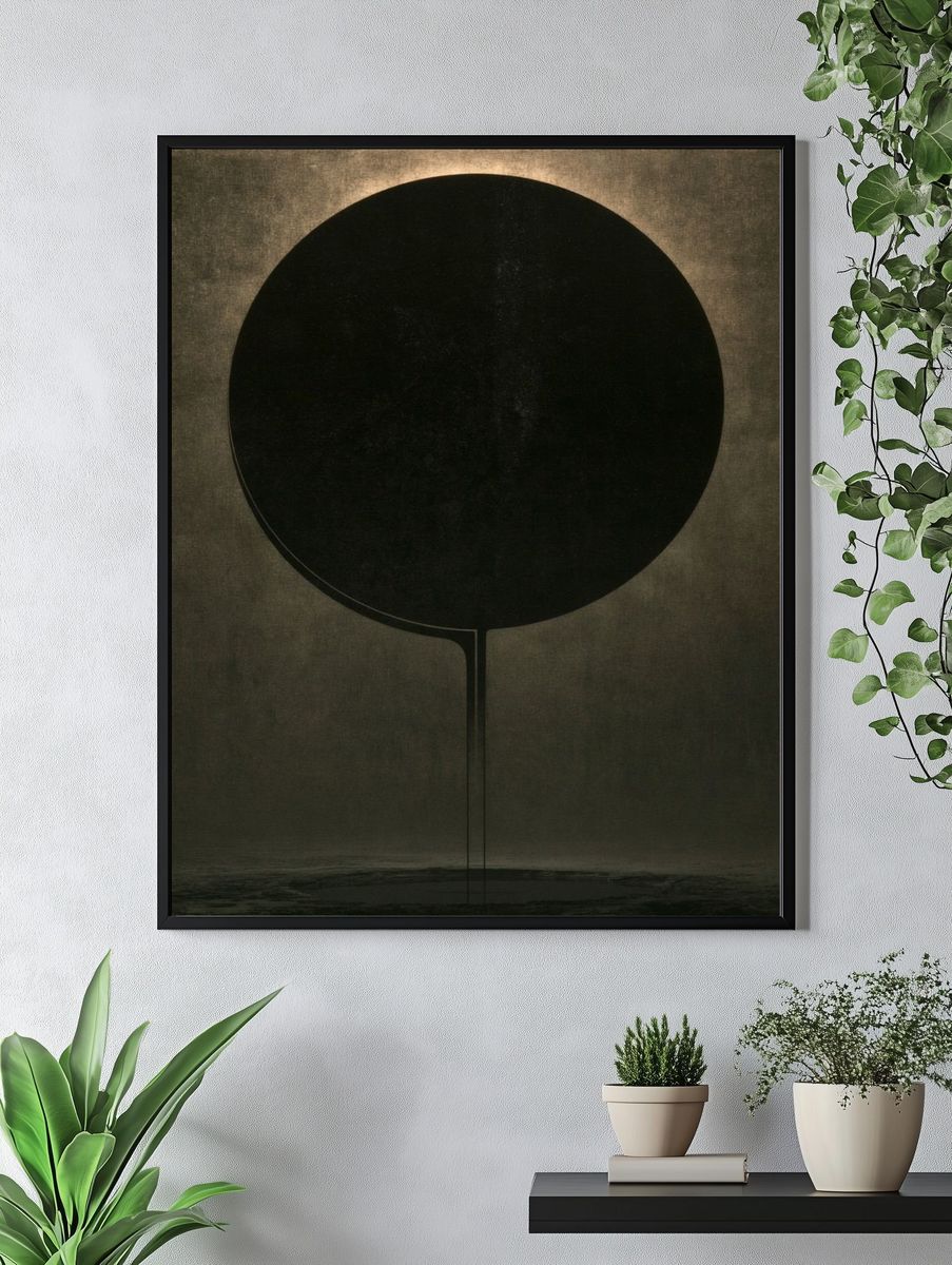 Dark Orb Abstract Poster. — room view 4