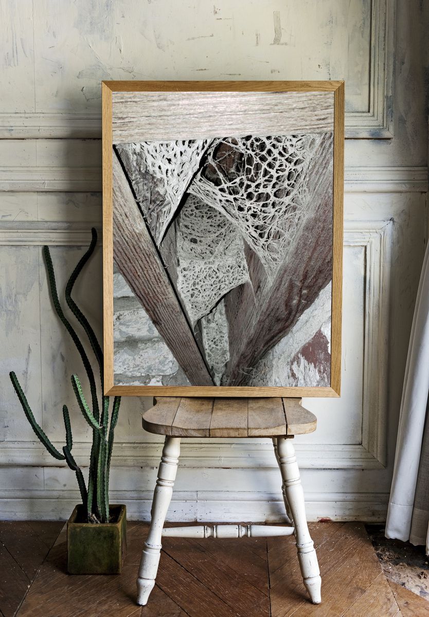 Rustic Wood Texture Abstract Poster. room preview