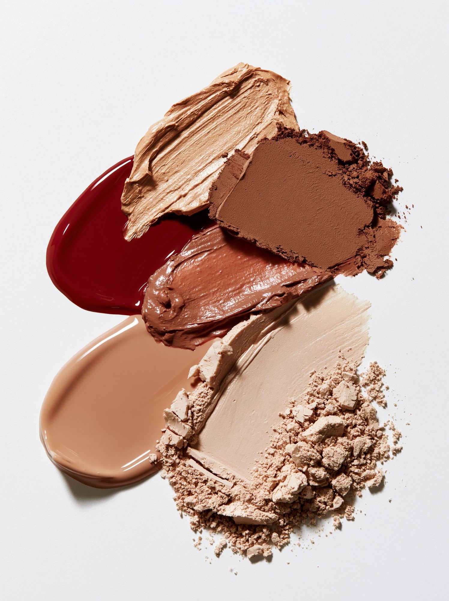 Neutral Makeup Swatches Abstract Print. poster detail