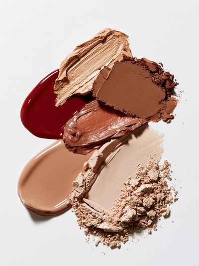 Neutral Makeup Swatches Abstract Print. poster