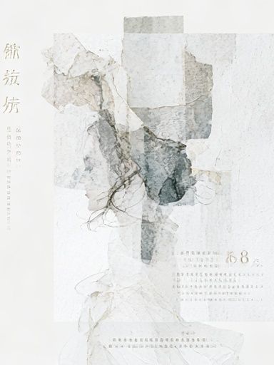 Abstract Ink Collage Poster. poster — abstract art