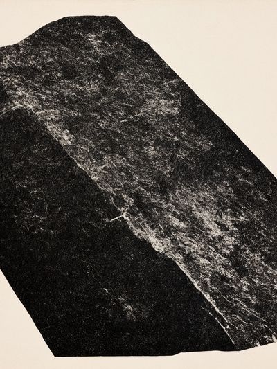Monochrome Stone Texture Poster.