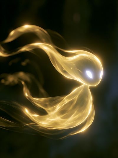 Golden Spirit Abstract Poster.