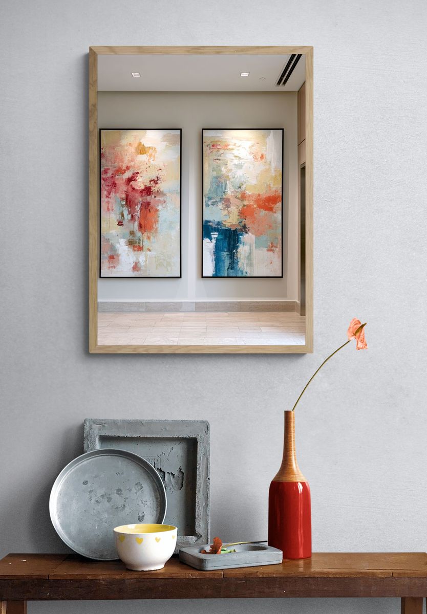 Abstract Color Field Poster Set. — room view 3