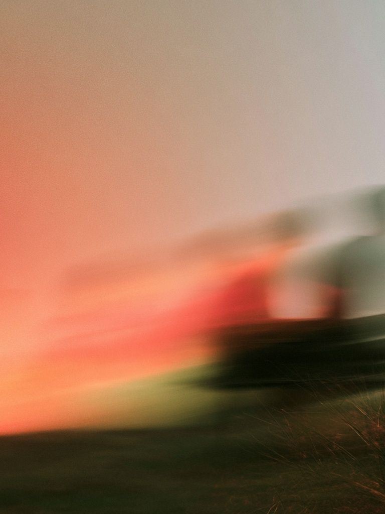 Sunset Blur Abstract Poster. poster — abstract art