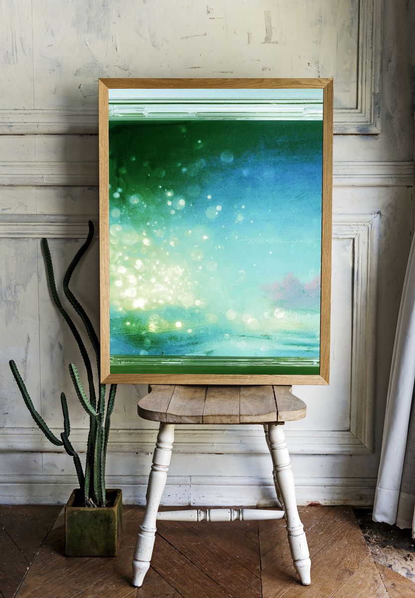 Ephemeral Groves Abstract Poster. — room view 1
