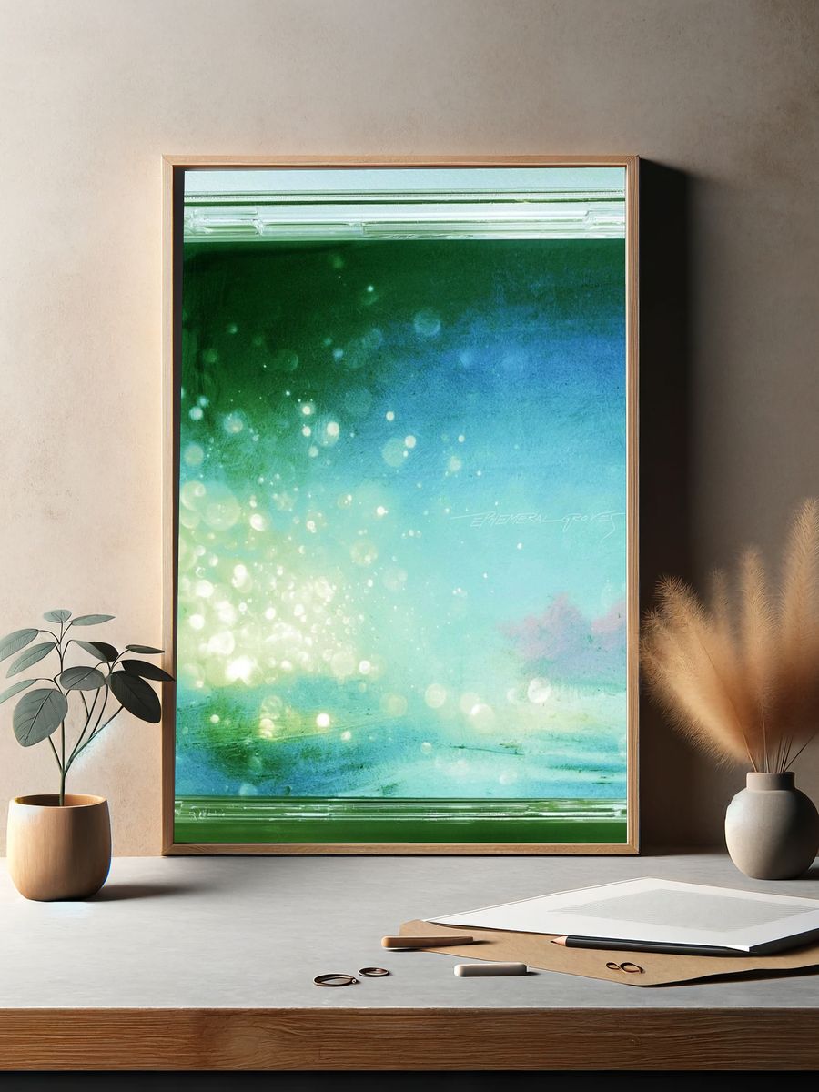 Ephemeral Groves Abstract Poster. — room view 2