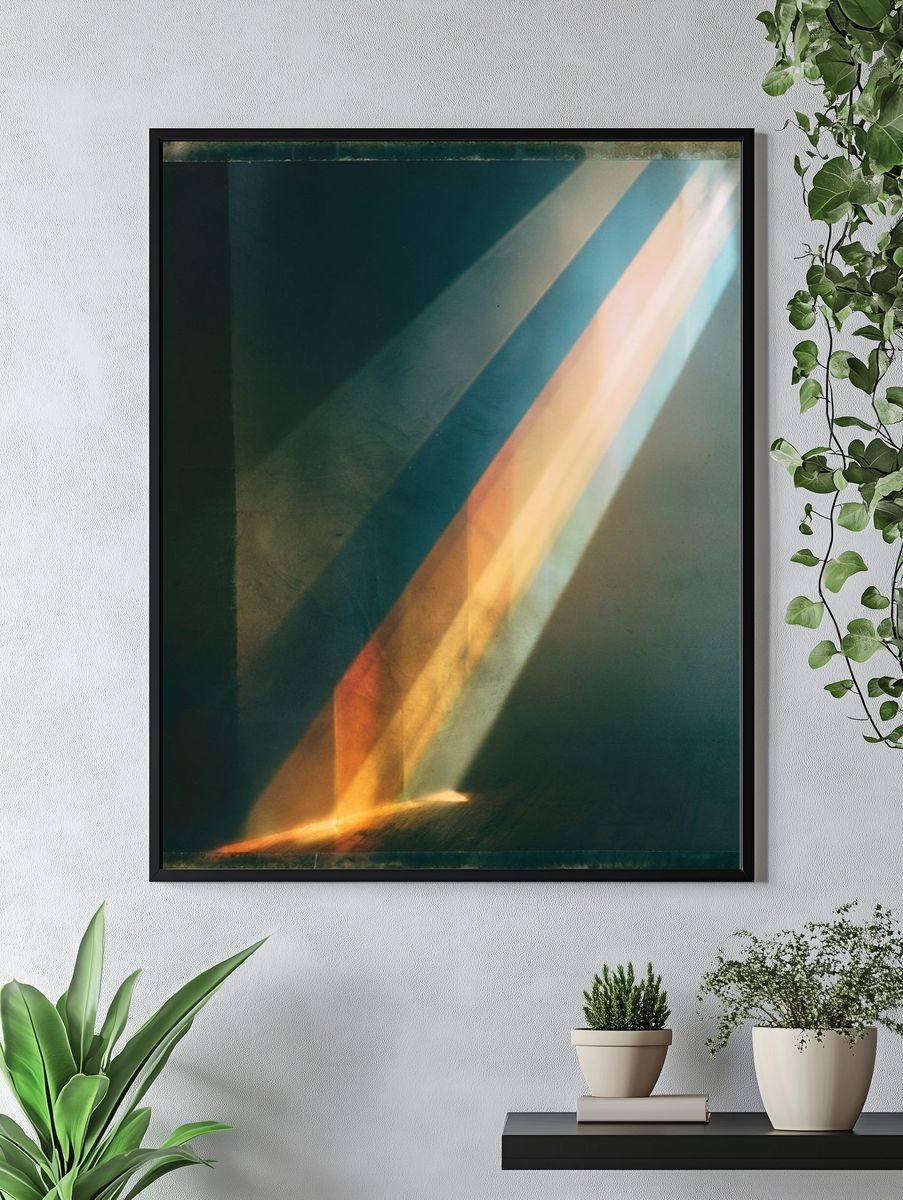 Prismatic Light Abstract Poster. — room view 4